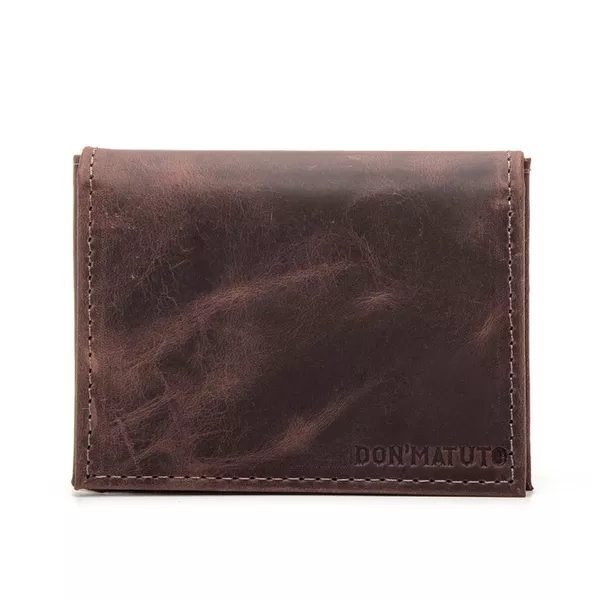 CARTEIRA SLIM CLASSIC CNH CAFÉ - Don Matuto | Botinas Premium