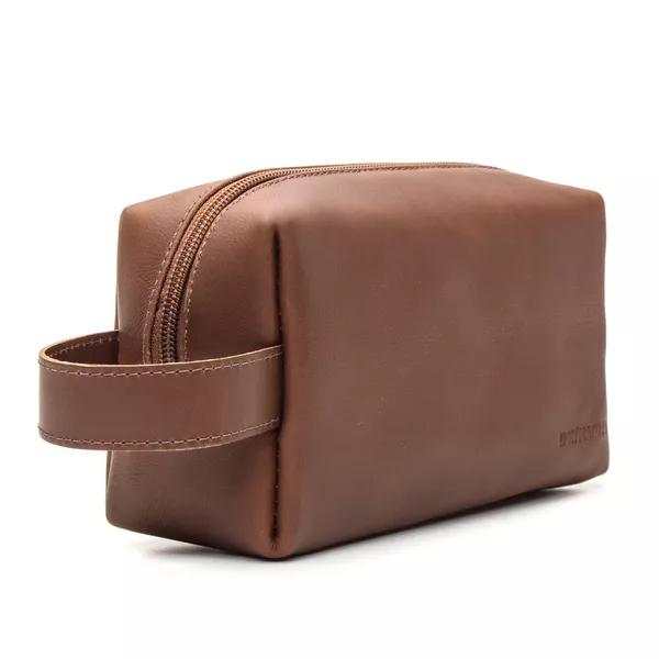 NECESSAIRE CLASSIC EM COURO WHIKSY