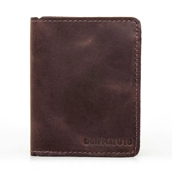 CARTEIRA SLIM VERTICAL CLASSIC CAFÉ - Don Matuto | Botinas Premium