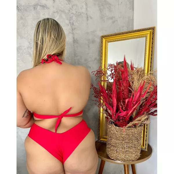 Biquíni Plus Size Aro Único Fio Duplo Vermelho 0107.62 | JOYCE PRADO