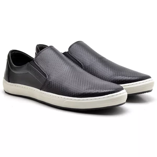 なずな casual 30 Tênis Casual Masculino Ref.: Street 3100 Preto | Kauany Calçados