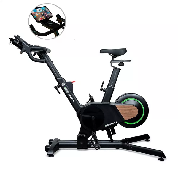 Bicicleta Spinning Ergométrica Inclinação Eletronica KS-ONE