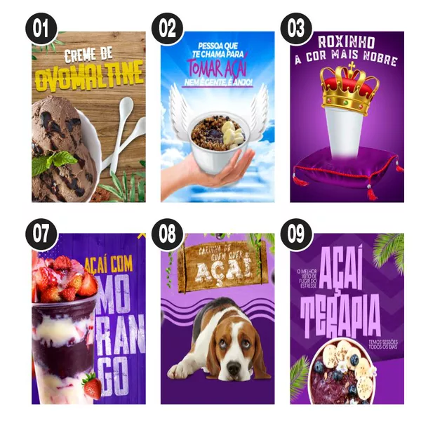 Quadro açaí | KRadesivos