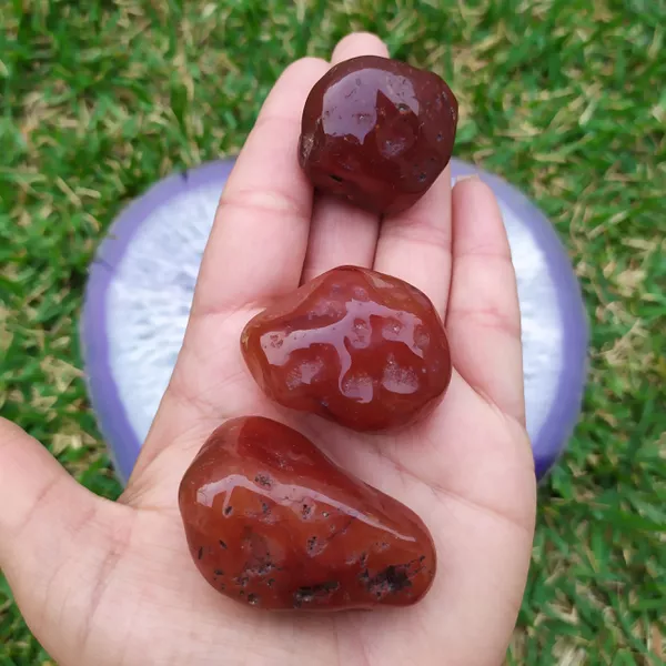 Pedra Rolada Cornalina | Ktw Cristais