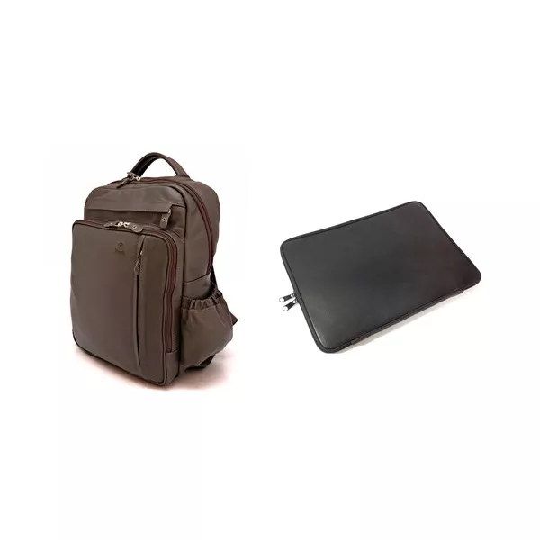 Mochila em Couro Original Rally na Cor Café.