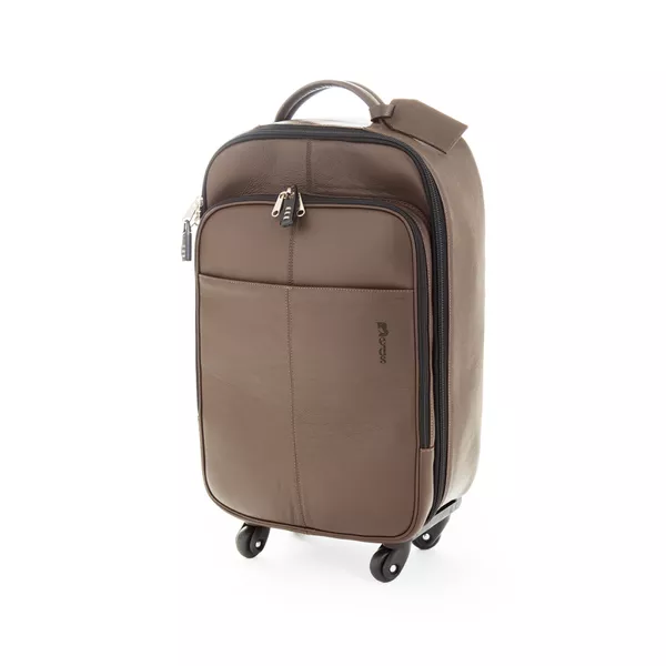 Mala de viagem Grande 100% em couro legitimo original modelo Titano com Rodinha