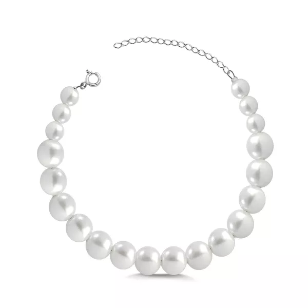 Pulseira Pérolas 8mm Prata 925