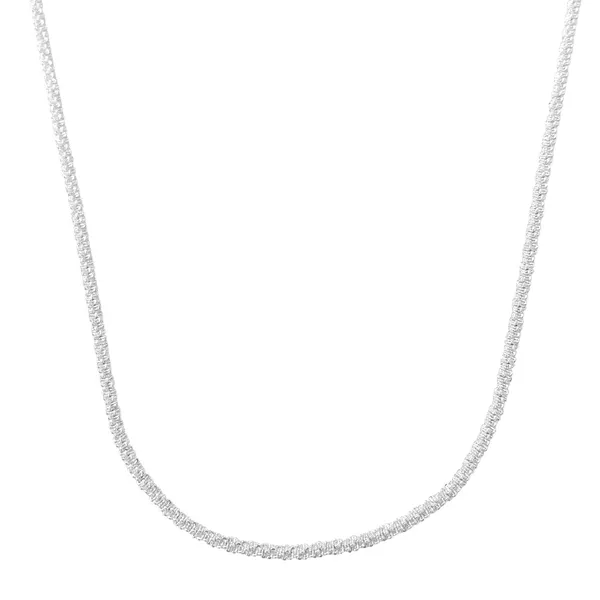 Choker Diamantada Aurora 40cm 1mm Prata 925