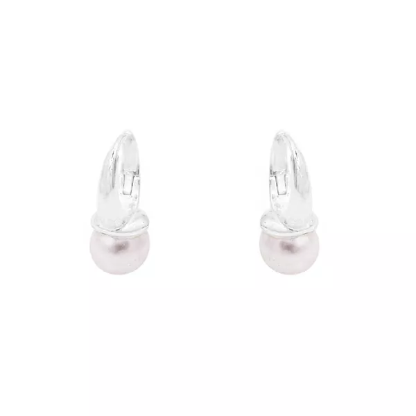 Brinco Argola Pérola 7mm Prata 925