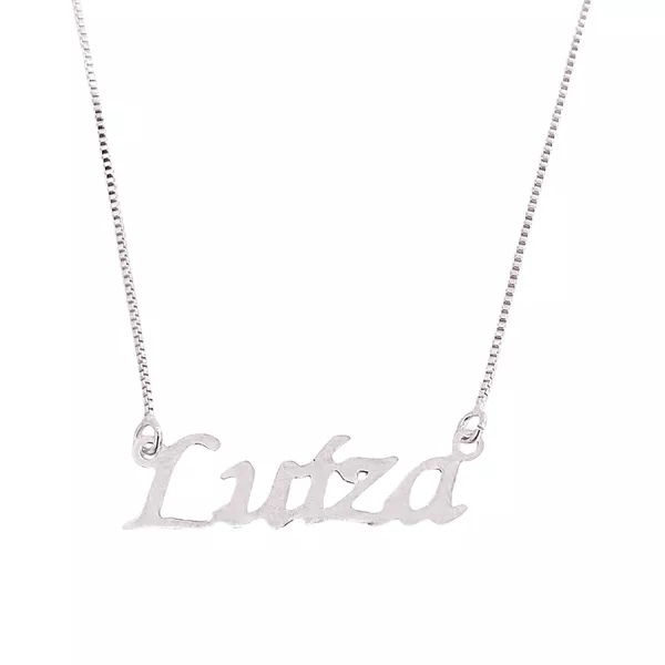 Colar Nome Personalizado Prata 925