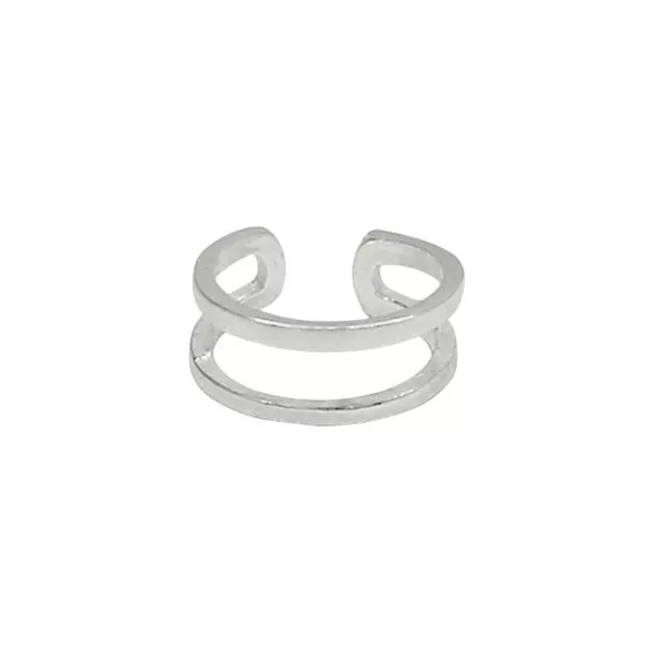 Piercing Pressão Duplo Prata 925