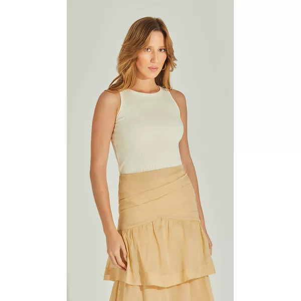 Blusa Malha Canelada