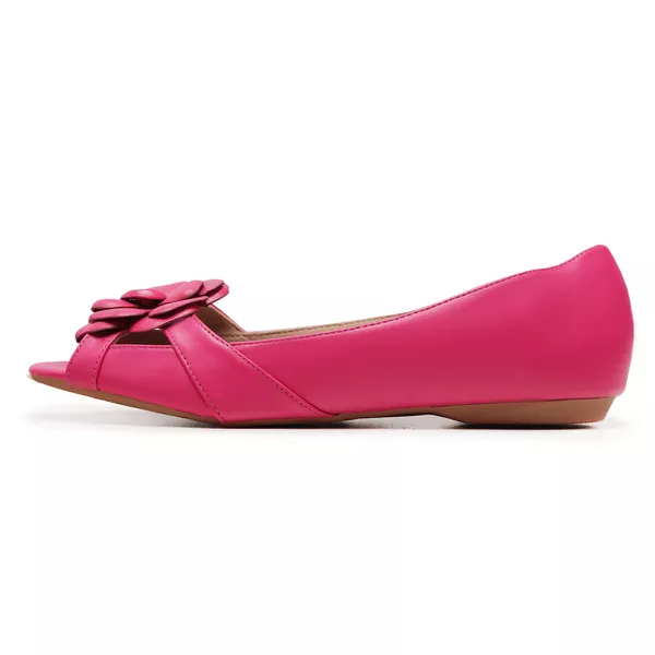 Sapatilha Charlot PeepToe Flor Pink | LeRUCHEL