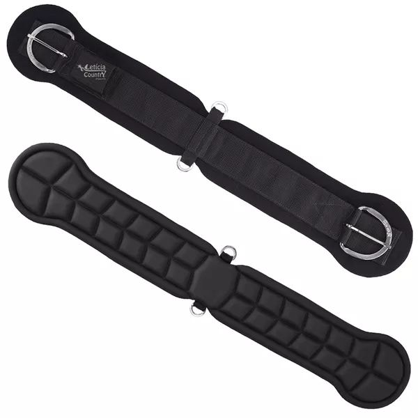 Barrigueira Air Flex Sport Equine Reta Preta 4549