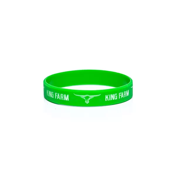 Pulseira King Farm Verde Limão com Logo e Escrita Branca