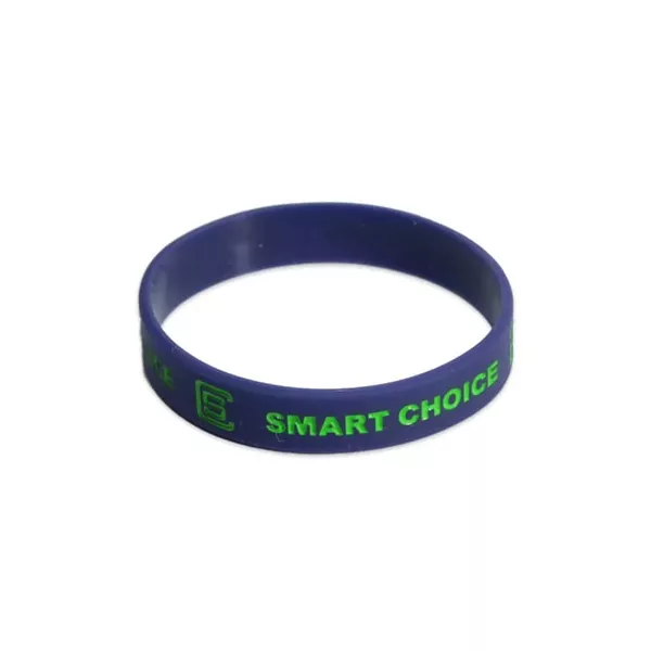 Pulseira Tuff Roxo com Logo e Escrita Verde S/M 7346
