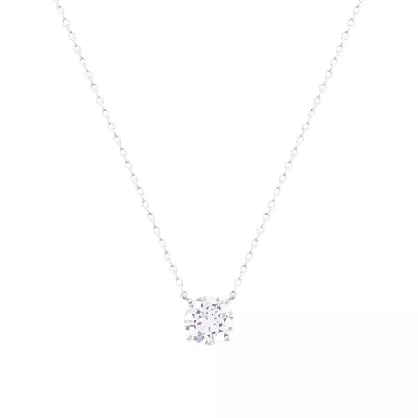Colar Solitário Moissanite