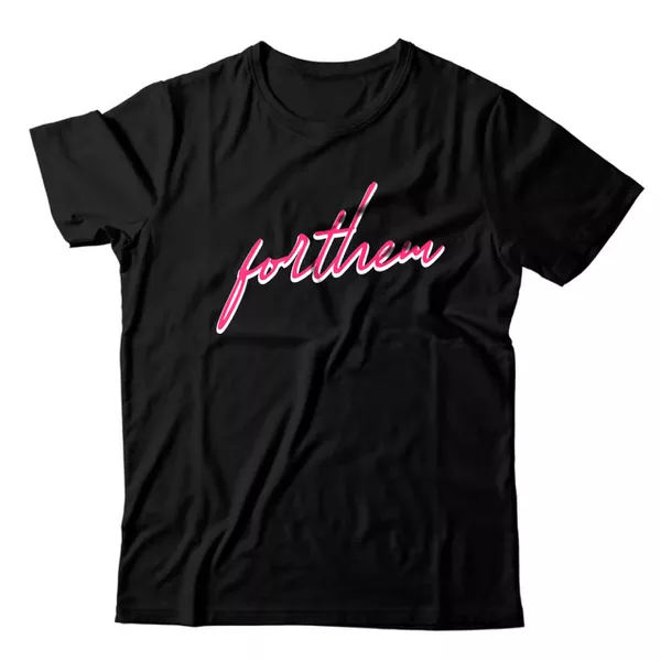 Camiseta Preta Forthem Wolf Red Logo | Forthem