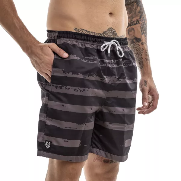 Short Tactel Estampado Forthem Premium Masculino Stripes 11- Secagem ...