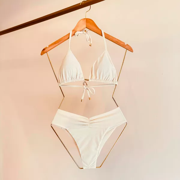 TOP NARA CORTININHA BIQUINI - OFF-WHITE