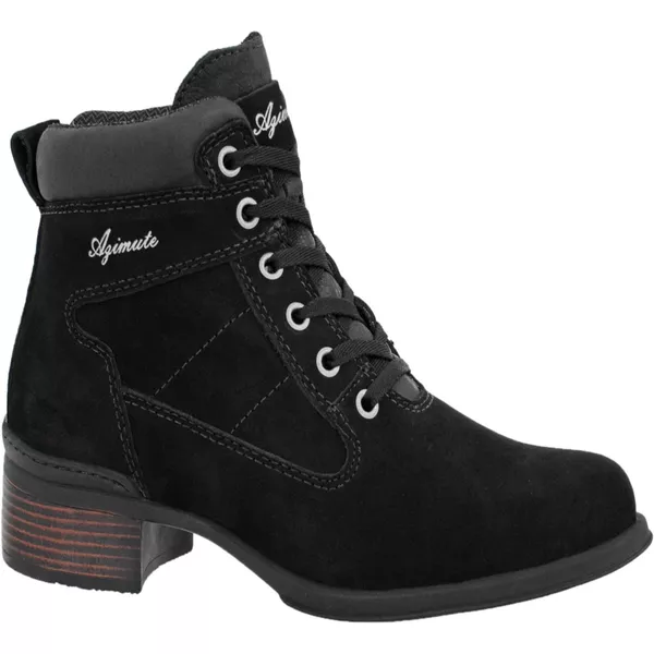 Bota Feminina Cano Curto Azimute Brasil Modelo 300 Black