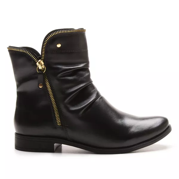 Bota/Coturno Feminina Kader Woman Couro Vegetale Preto 