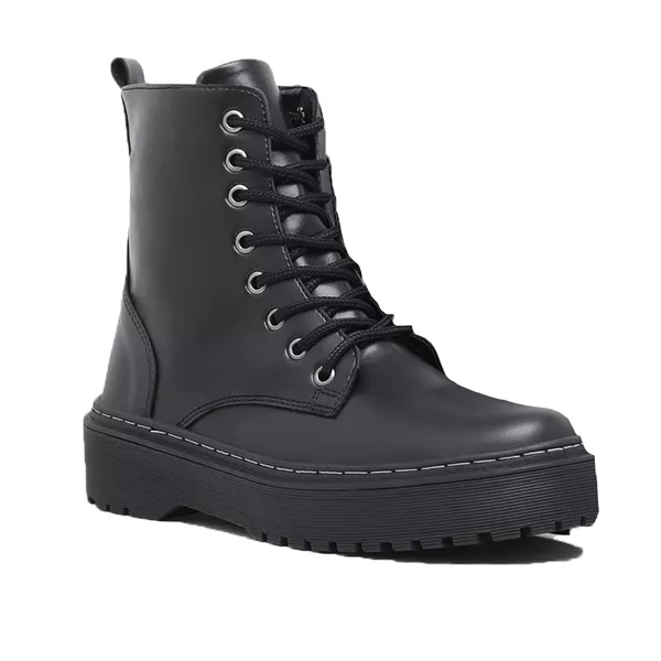 Coturno Feminino Tratorado Preto 1105