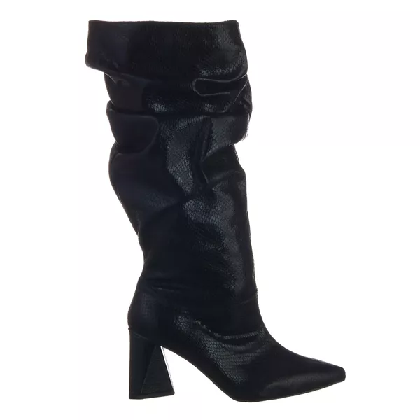 Bota Feminina Slouchy Cristal Preta 23021