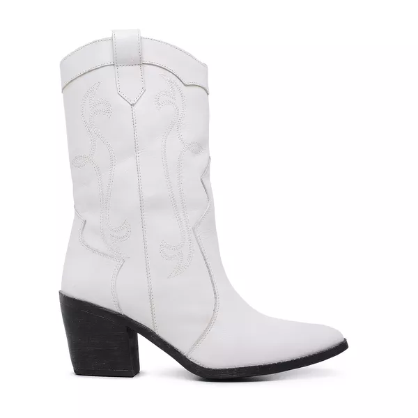 Bota Feminina Texana Off White 17001 