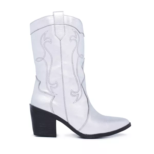 Bota Feminina Texana Prata 17005