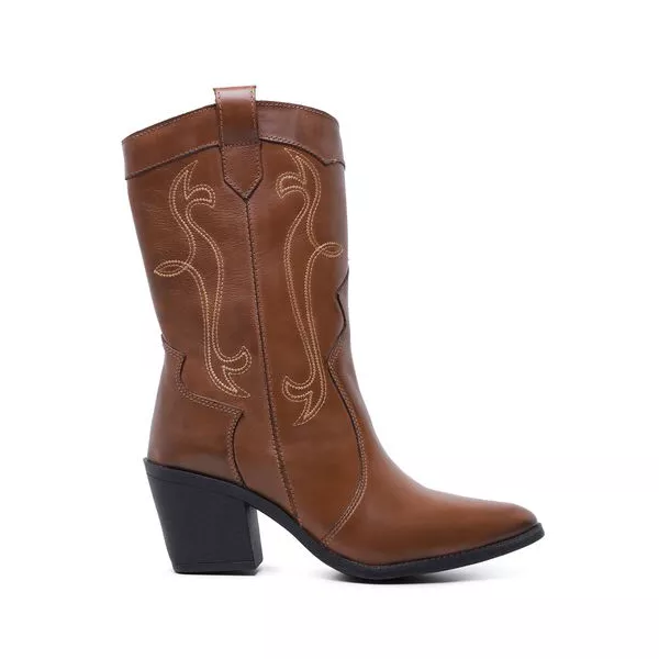 Bota Feminina Texana Marrom 17006