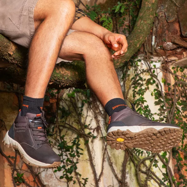 Bota Adventure Masculina VIBRAM Gogowear 100% Couro ref Bosco Café