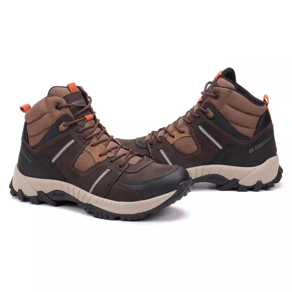 Bota Adventure Masculina VIBRAM Gogowear 100% Couro ref Zorack