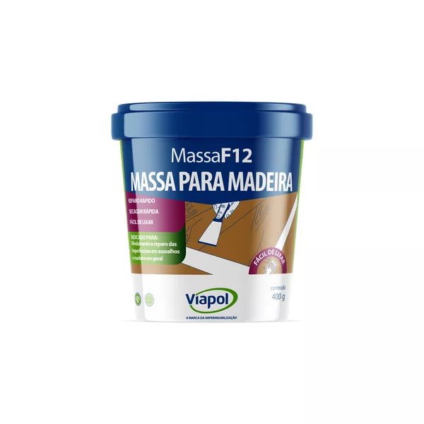 Massa Para Madeira Viapol F-12 - 400g