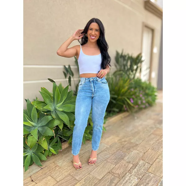 Calça Mom Jeans Nexxo 18 LAVAGEM MEDIA | LOJA TUTTI FRUTTI
