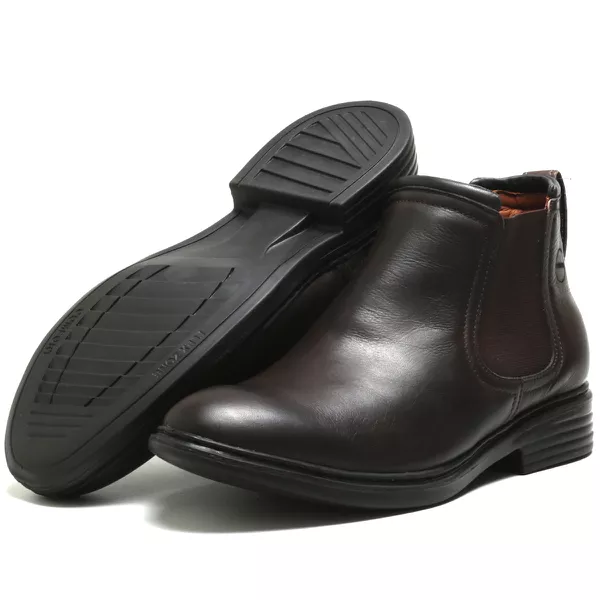 Botina Ultra Comfort 30% Mais Leve Café 