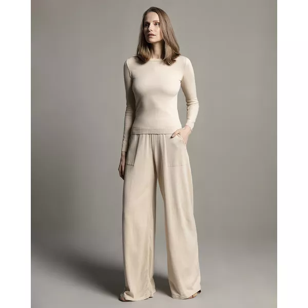 Calça Pure Algodão Bege-