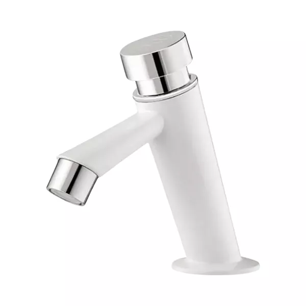 Torneira Lavatorio Mesa Automatica Branco Cromo Tigre