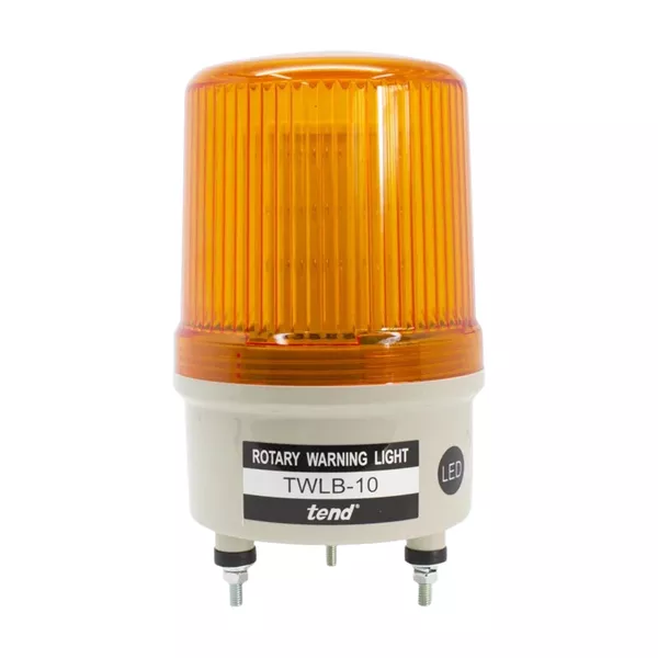 Sinalizador Emergência Rotativo Led+Buzzer 220V Laranja
