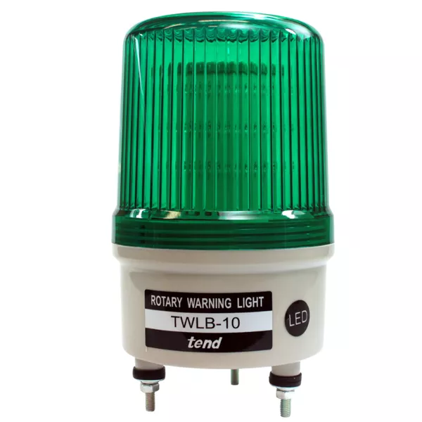 Sinalizador Emergência Rotativo Led+Buzzer 220V Verde