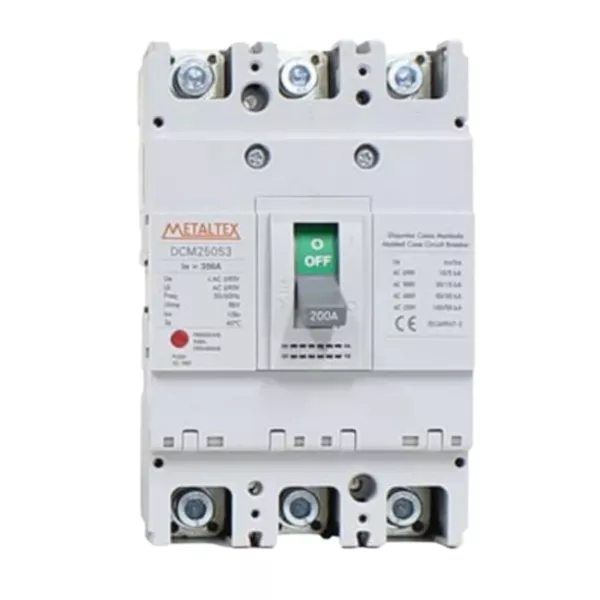 Disjuntor Caixa Moldada Tripolar 200A Metaltex