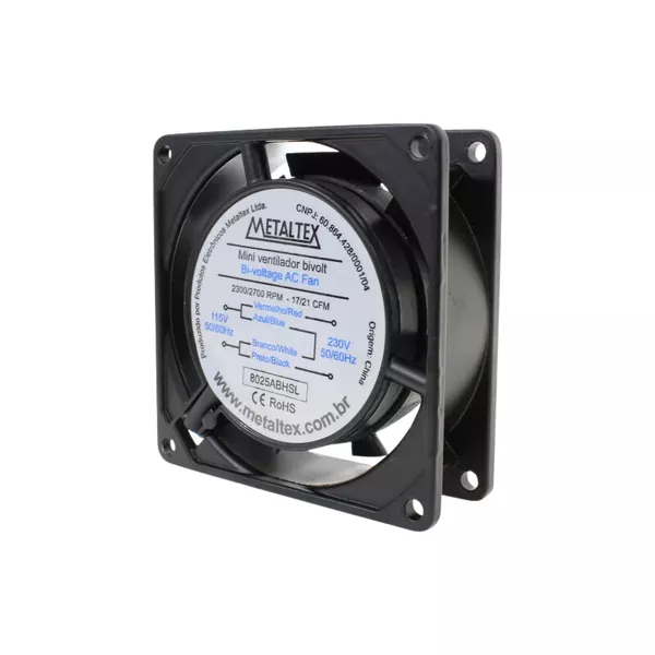 Mini Ventilador 80MM 110V 220V Metaltex