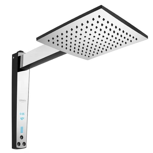 Ducha acqua century digital preto cromado 220V 7500W Lorenzetti