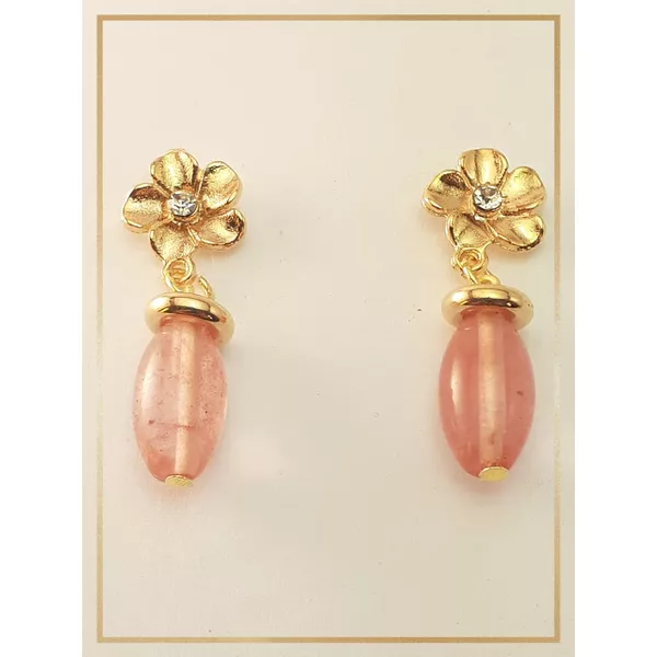 Brinco folheado a Ouro 18k Cherry