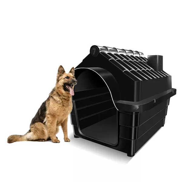 Kit Casa para Cachorros com Porta Ração N7 | MecPet