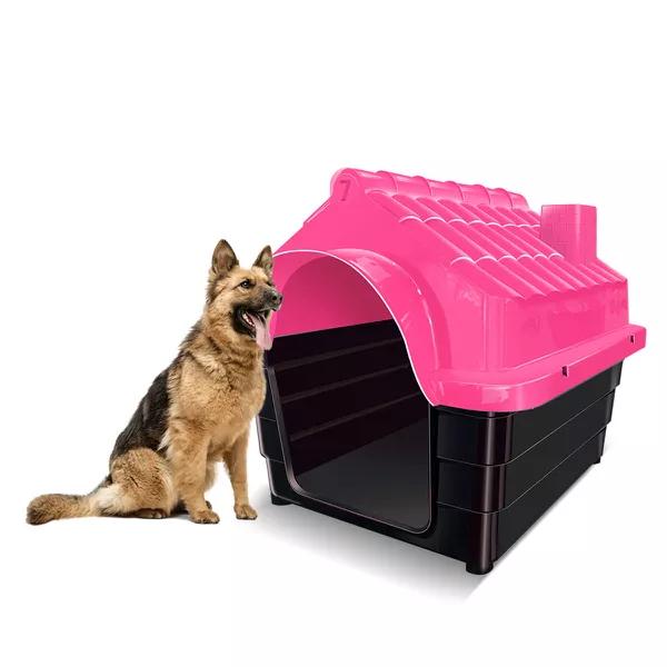 Kit Casa para Cachorros com Porta Ração N7 | MecPet