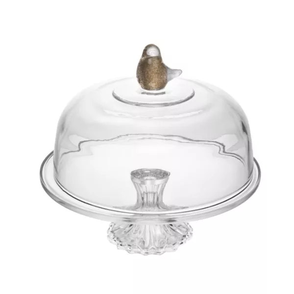 Boleira Birds em cristal 30 cm 