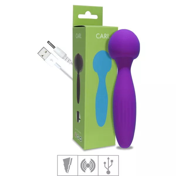 Massageador Recarregável Varinha Mágica Carl SI (6880) - Roxo