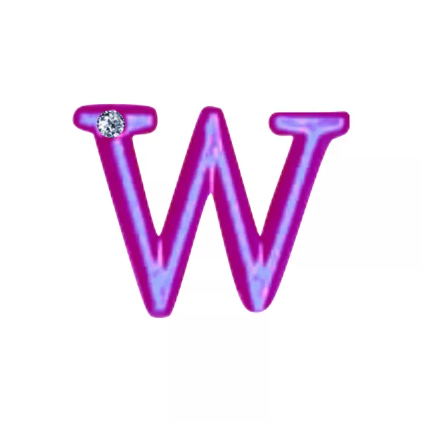 Letras Para Personalização Rosa (HA180R) - W