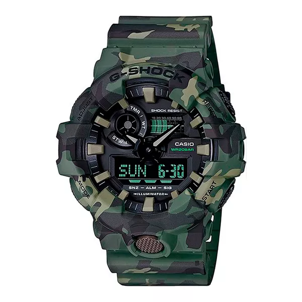 Relógio G-Shock Ana-Digi Linha GA-700CM-3ADR Militar